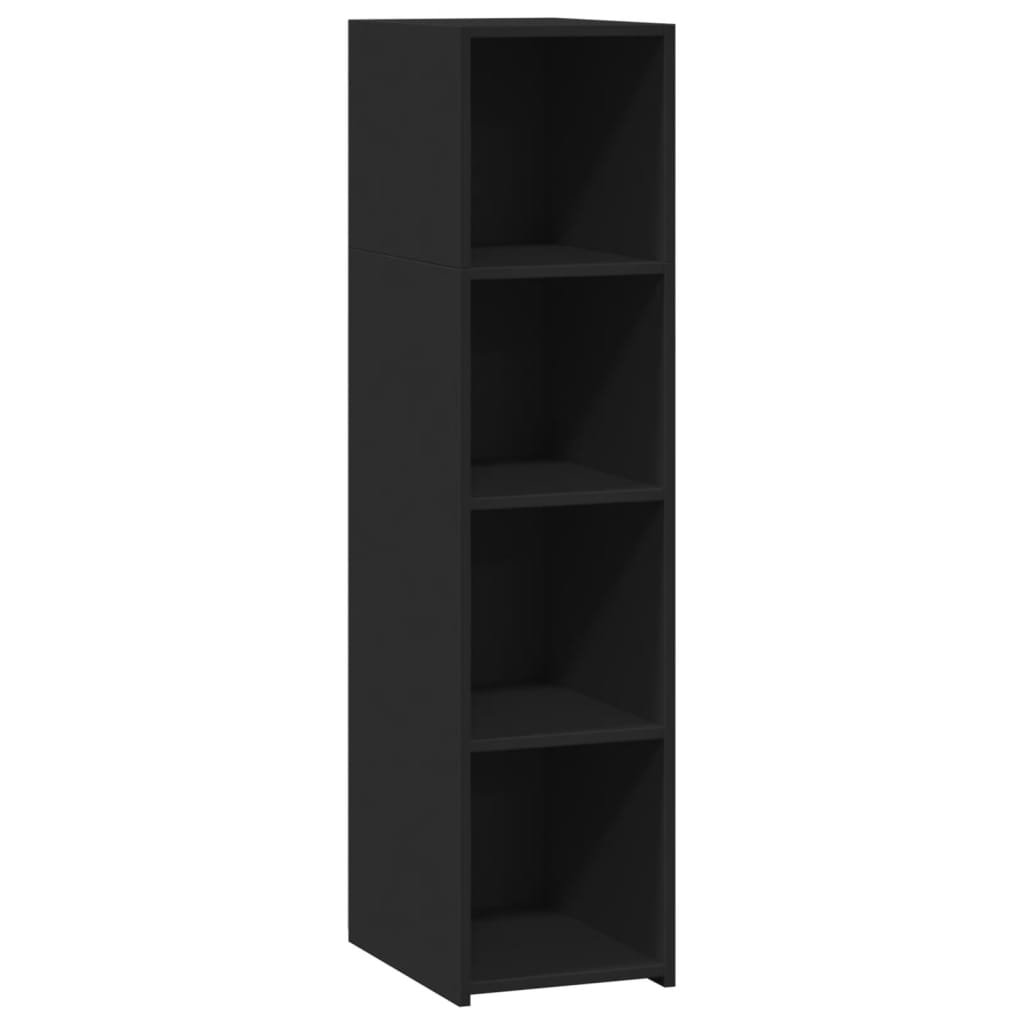 Highboard Black 30x41x124 cm Engineered Wood