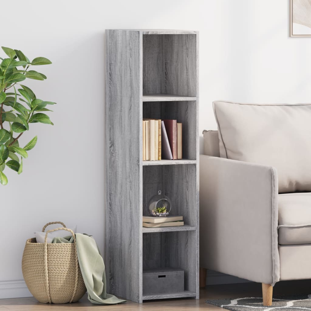Highboard Grey Sonoma 30x41x124 cm Engineered Wood