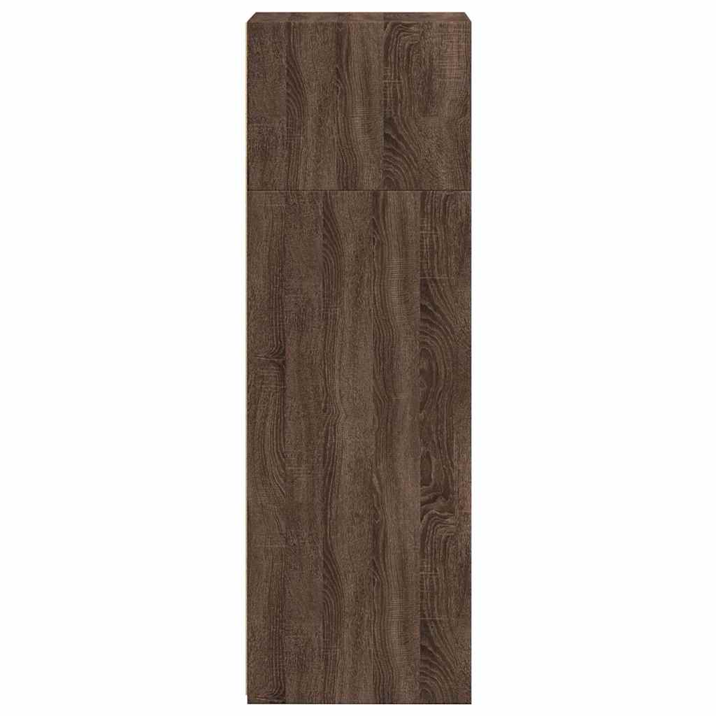 Highboard Brown Oak 40x41x124 cm Engineered Wood