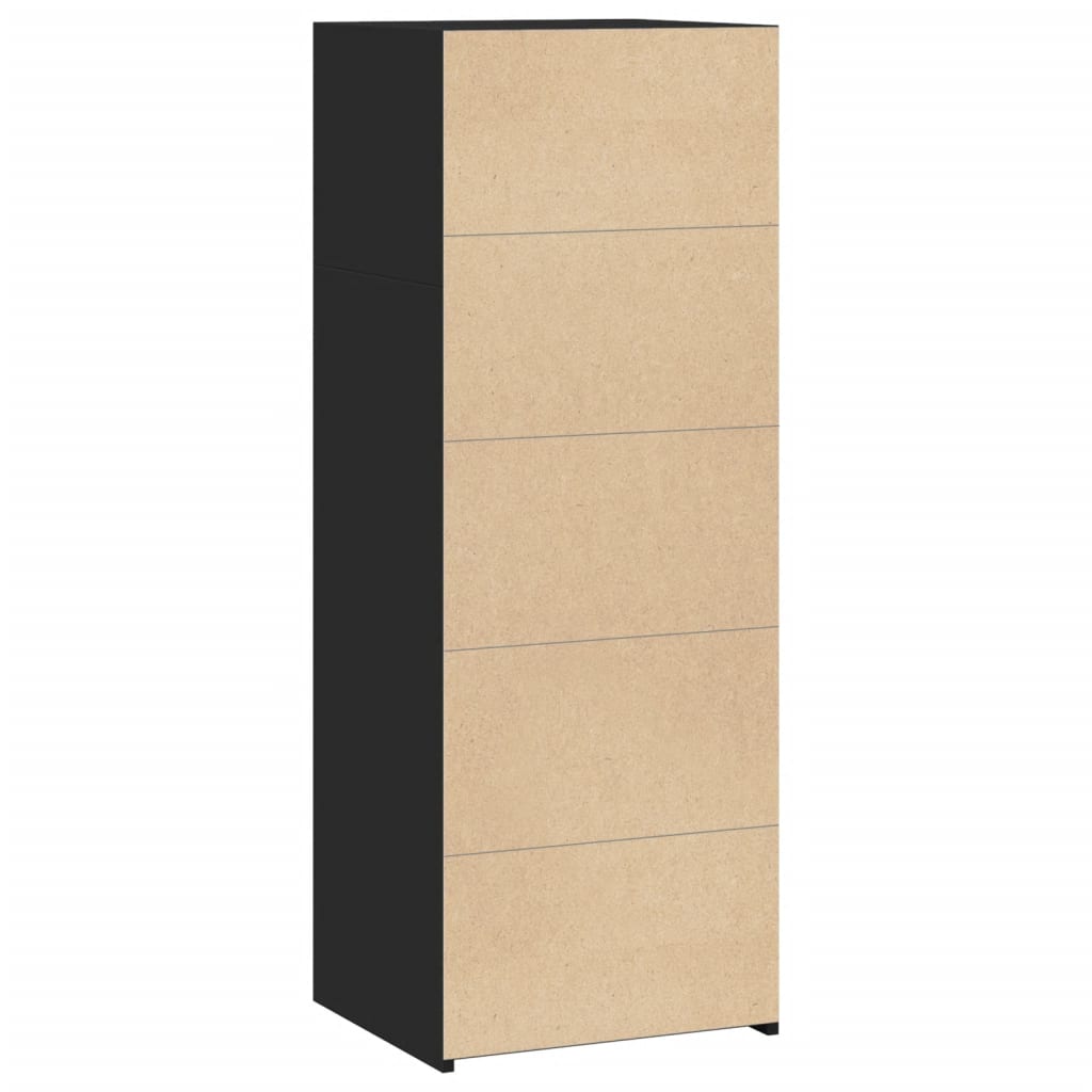 Highboard Black 45x41x124 cm Engineered Wood
