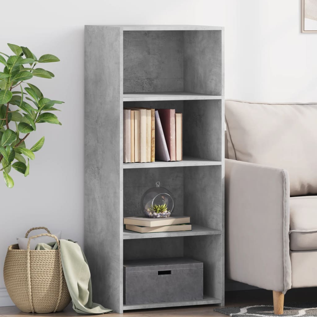 Highboard Concrete Grey 50x41x124 cm Engineered Wood