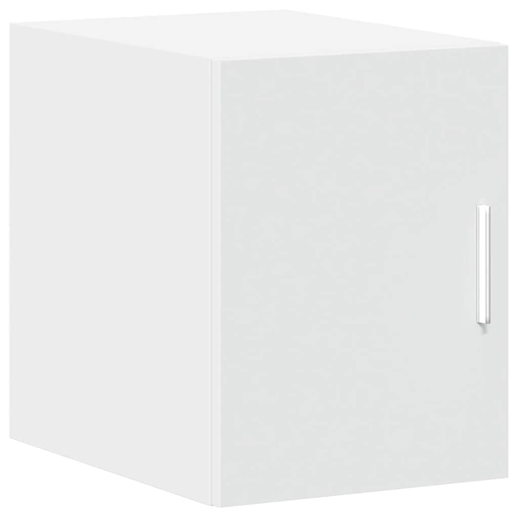 Slim Storage Cabinet White 30x42,5x225 cm Engineered Wood