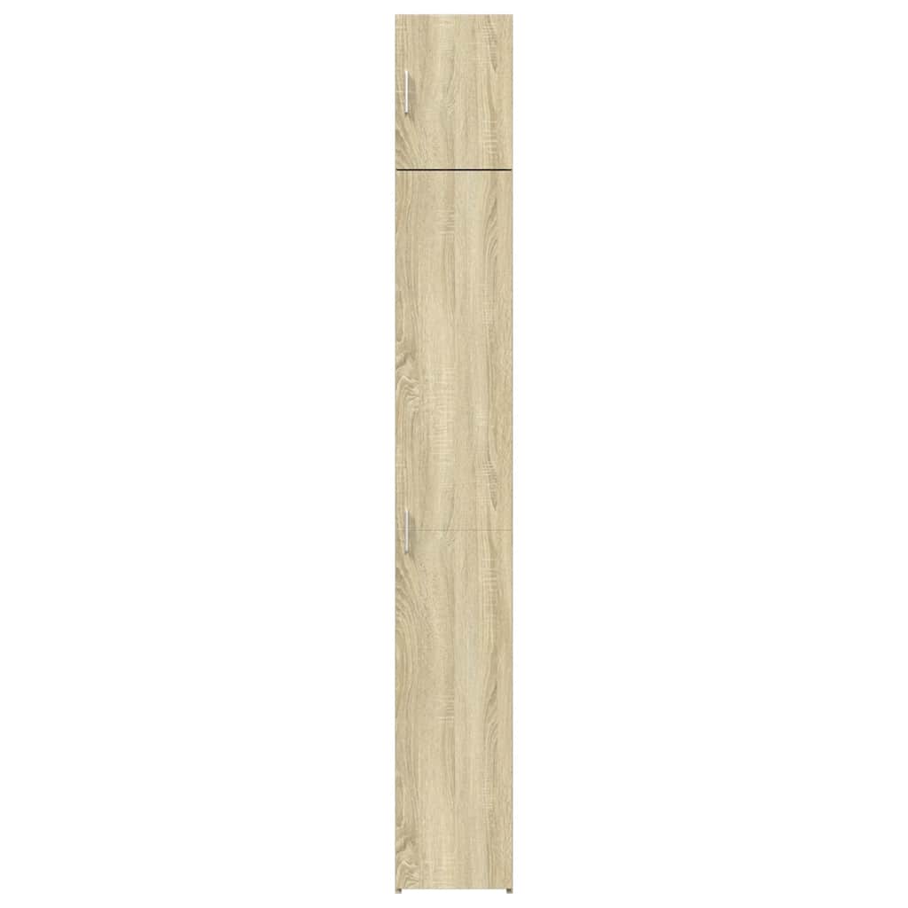 Slim Storage Cabinet Sonoma Oak 30x42.5x225 cm Engineered Wood