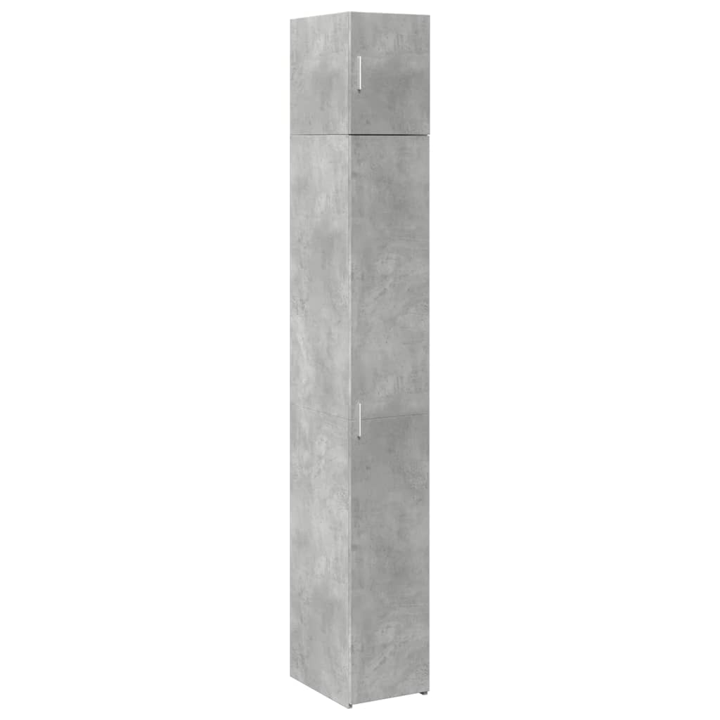 Slim Storage Cabinet Concrete Grey 30x42.5x225 cm