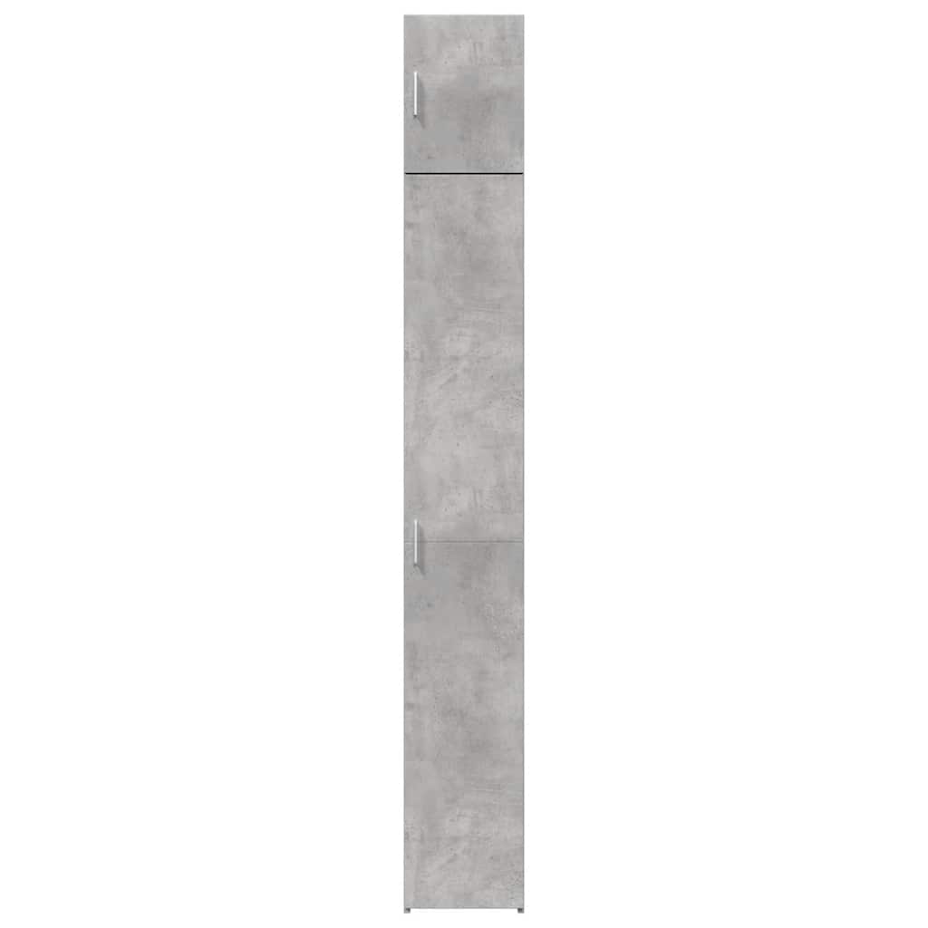 Slim Storage Cabinet Concrete Grey 30x42.5x225 cm