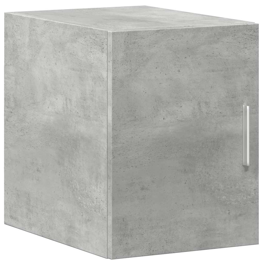 Slim Storage Cabinet Concrete Grey 30x42.5x225 cm