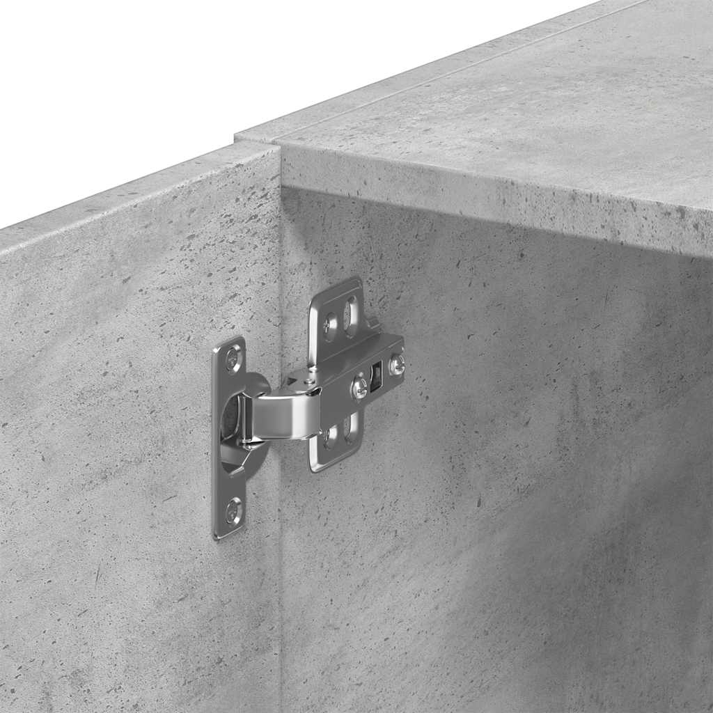 Slim Storage Cabinet Concrete Grey 30x42.5x225 cm