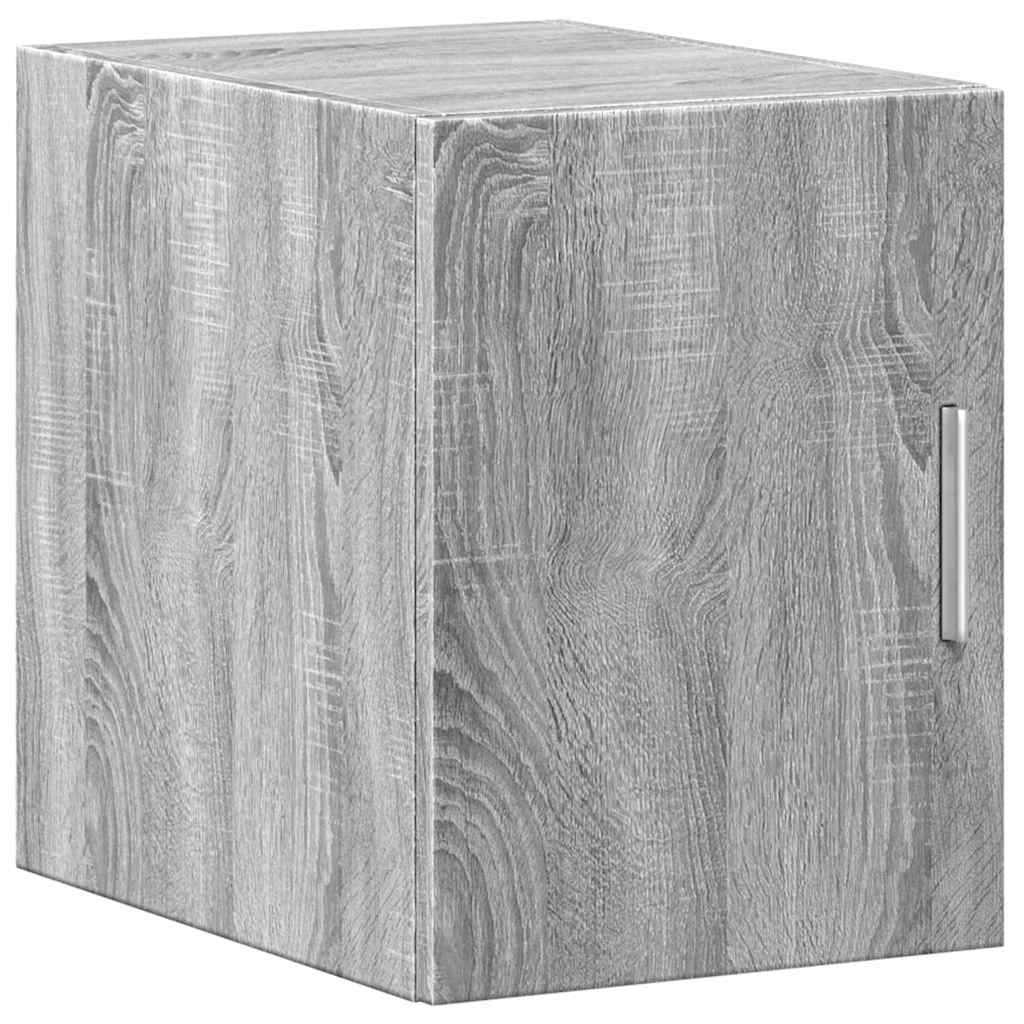 Slim Storage Cabinet Grey Sonoma 30x42.5x225 cm Engineered Wood