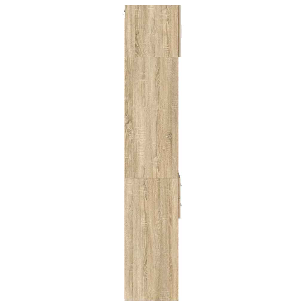 Slim Storage Cabinet Sonoma Oak 30x42,5x225 cm Engineered Wood