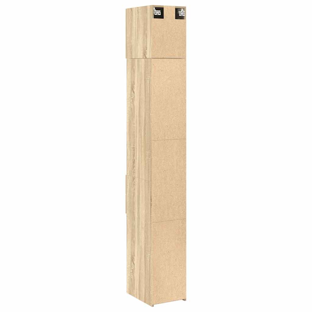 Slim Storage Cabinet Sonoma Oak 30x42,5x225 cm Engineered Wood