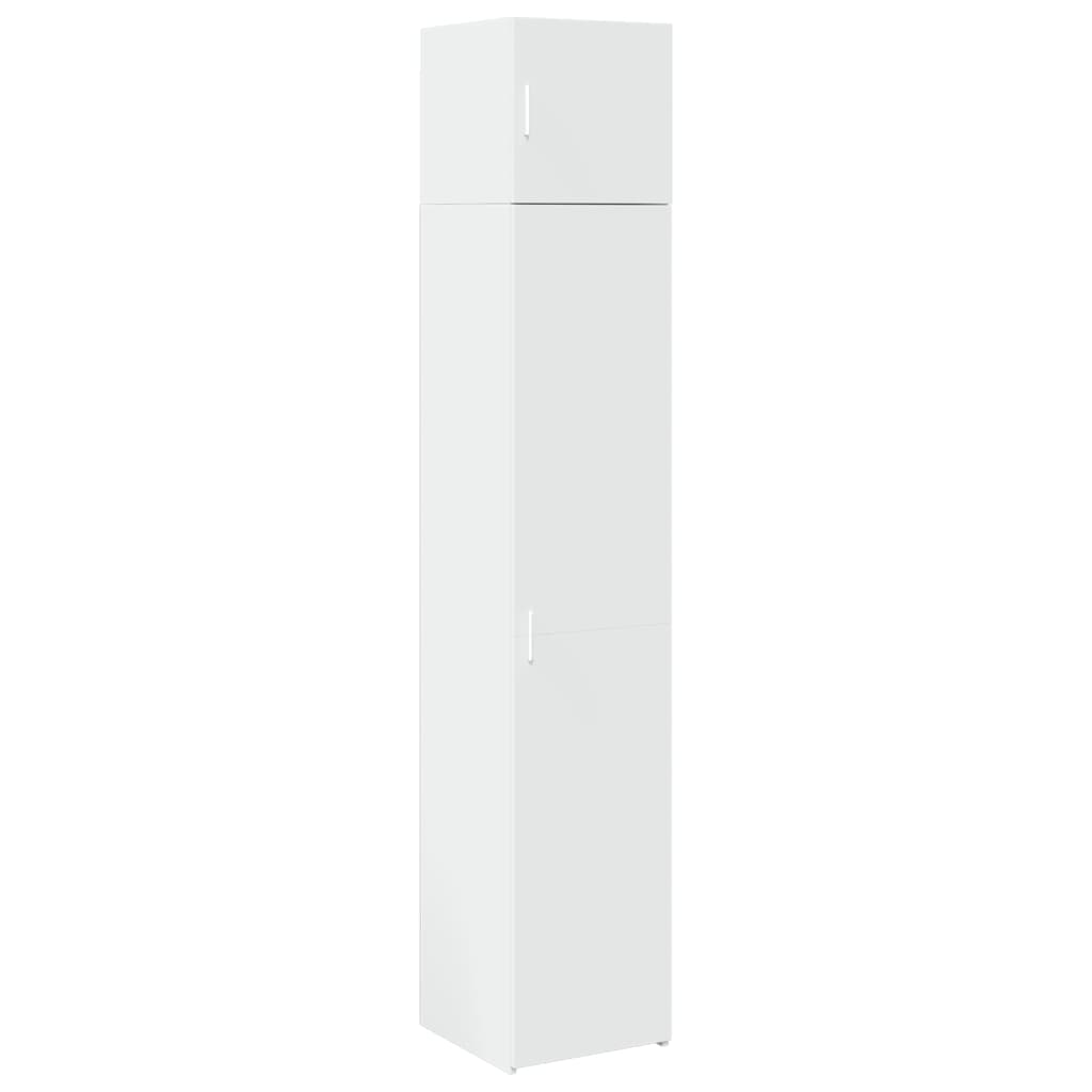 Slim Storage Cabinet White 40x42,5x225 cm Engineered Wood