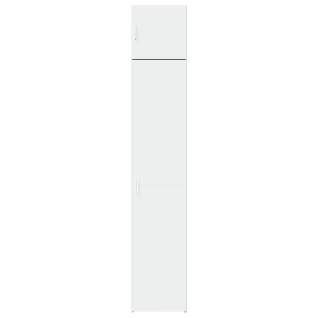 Slim Storage Cabinet White 40x42,5x225 cm Engineered Wood