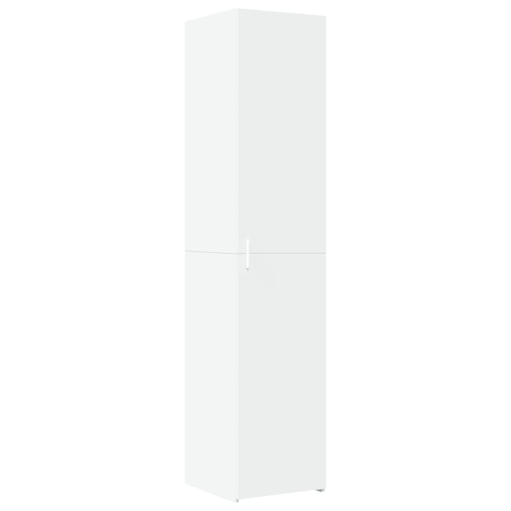 Slim Storage Cabinet White 40x42,5x225 cm Engineered Wood