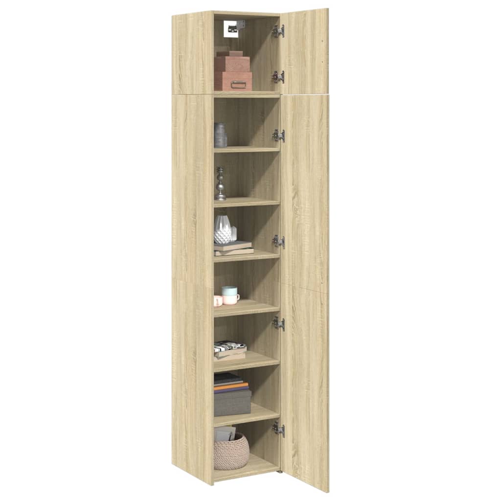 Slim Storage Cabinet Sonoma Oak 40x42,5x225 cm Engineered Wood