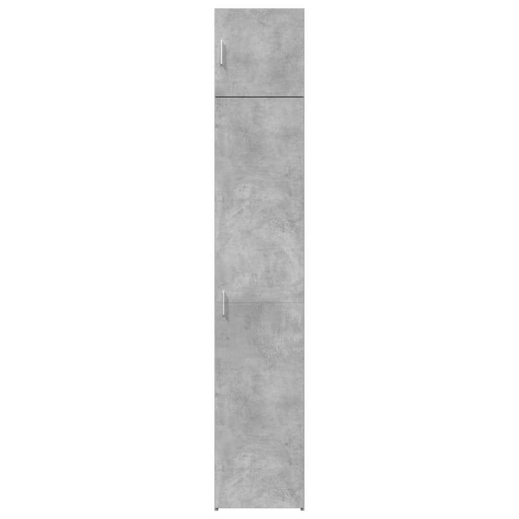 Slim Storage Cabinet Concrete Grey 40x42.5x225 cm