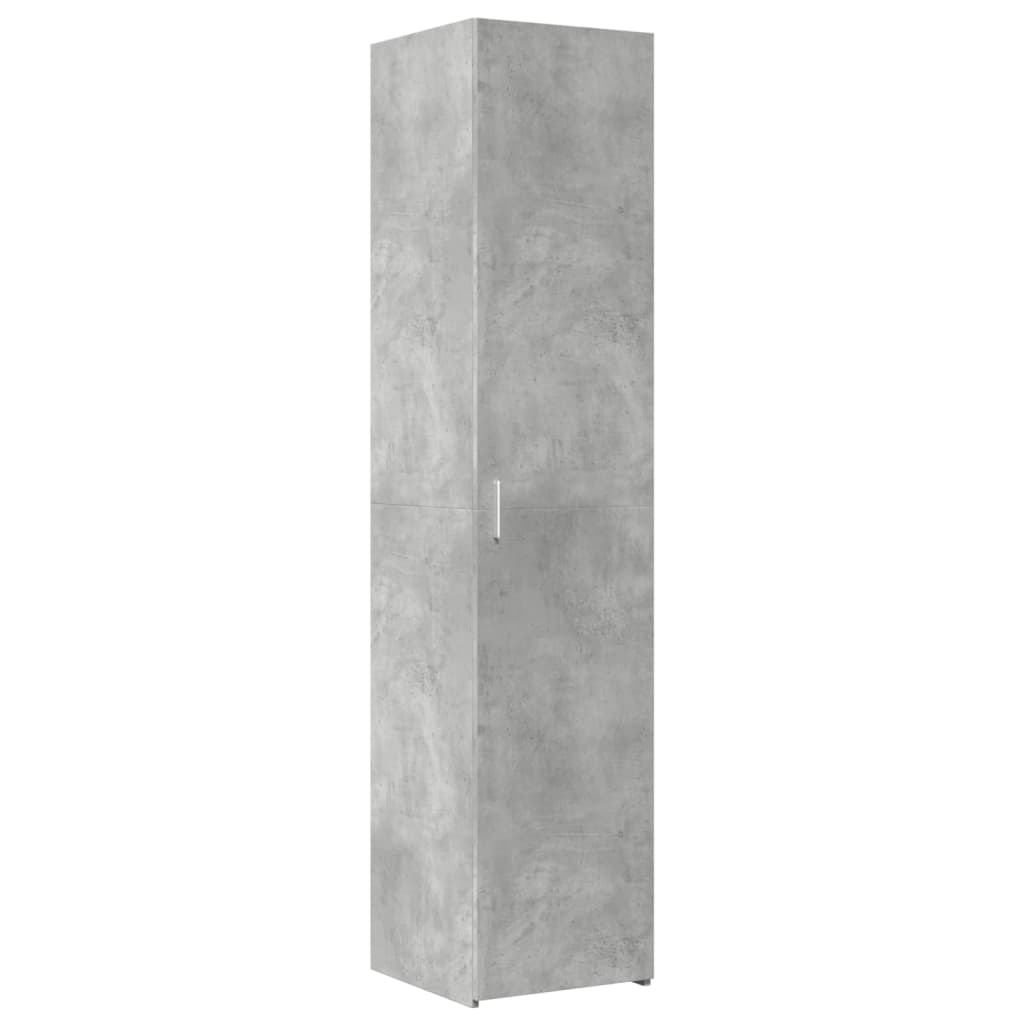 Slim Storage Cabinet Concrete Grey 40x42.5x225 cm