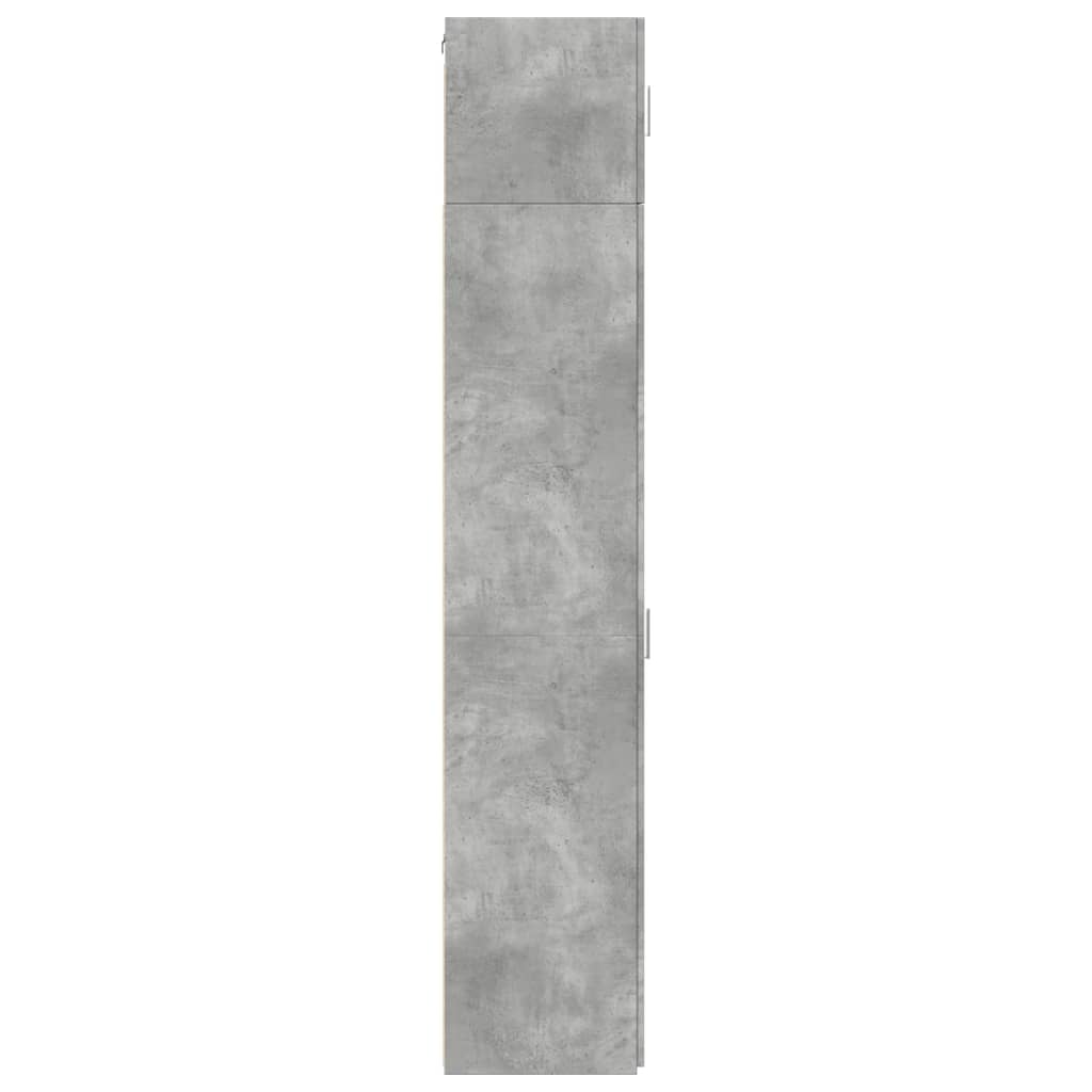 Slim Storage Cabinet Concrete Grey 40x42.5x225 cm