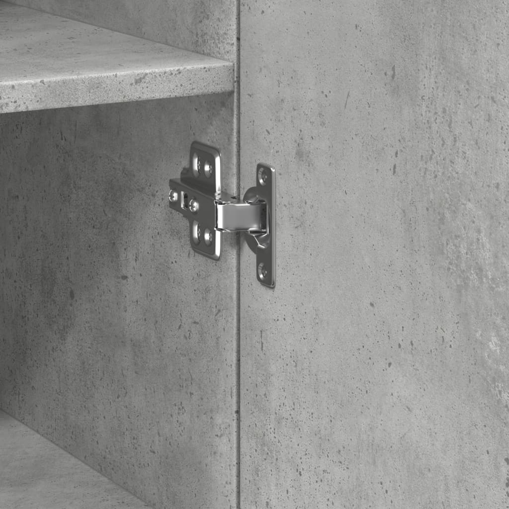 Slim Storage Cabinet Concrete Grey 40x42.5x225 cm