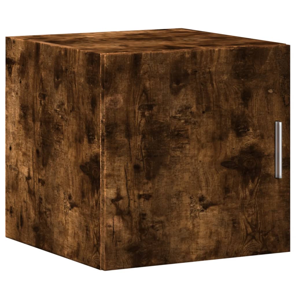 Slim Storage Cabinet Smoked Oak 40x42,5x225 cm Engineered Wood