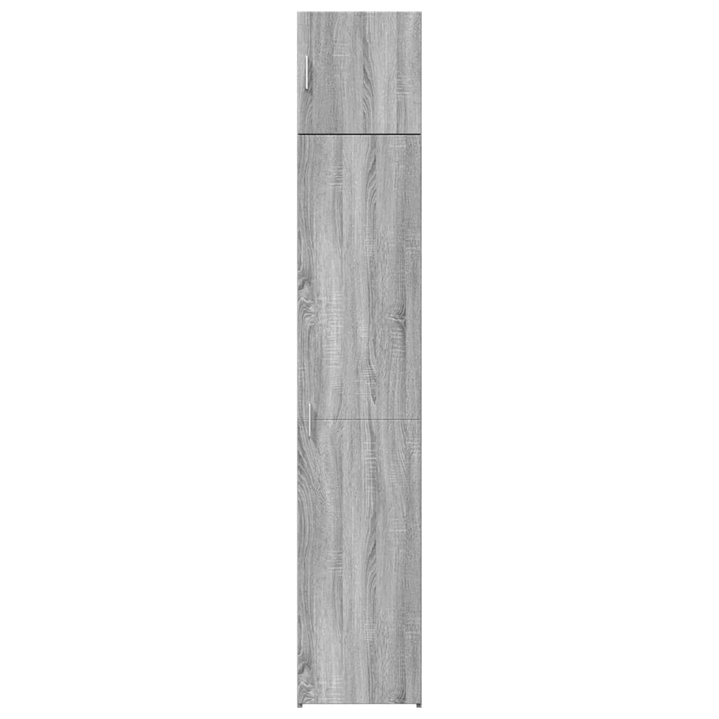 Slim Storage Cabinet Grey Sonoma 40x42.5x225 cm Engineered Wood