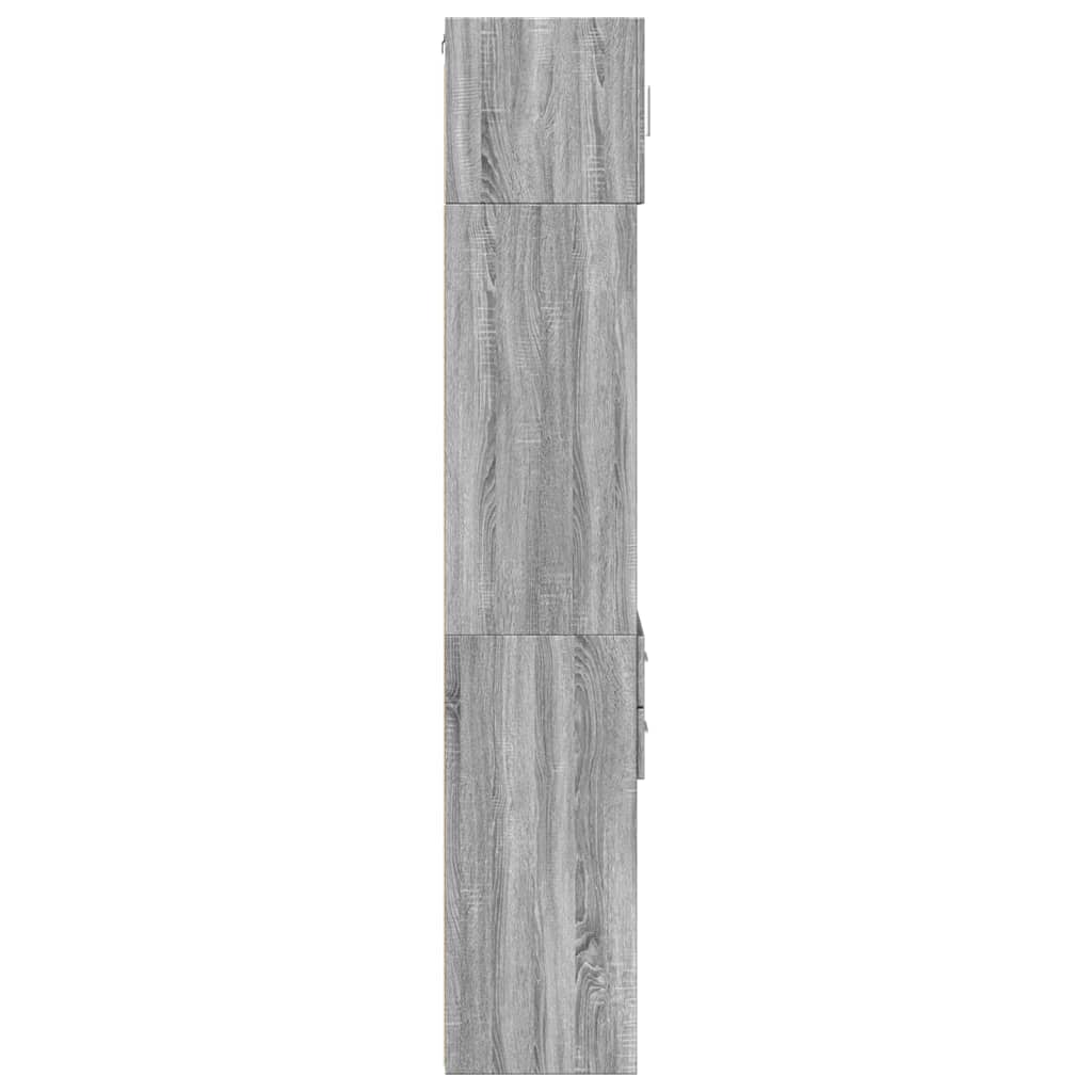 Slim Storage Cabinet Grey Sonoma 40x42,5x225 cm Engineered Wood