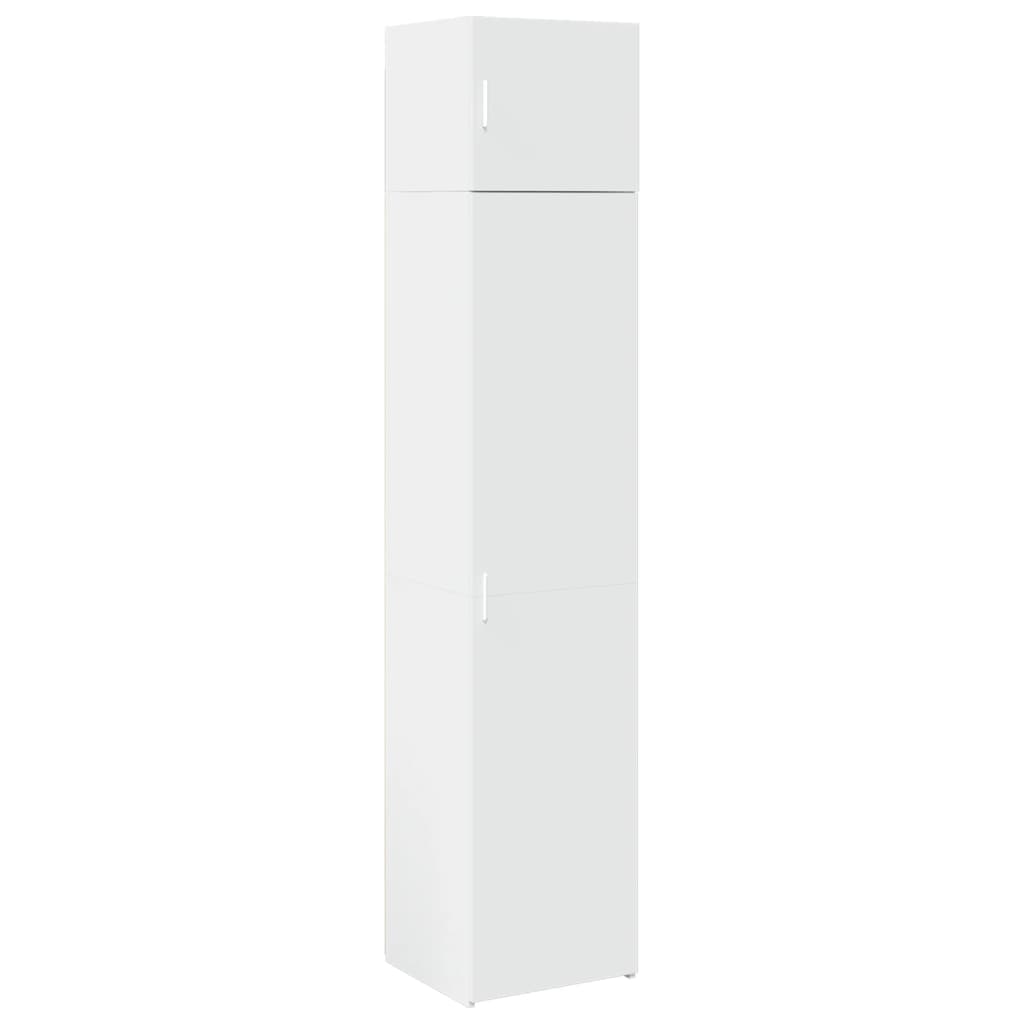Slim Storage Cabinet White 45x42,5x225 cm Engineered Wood