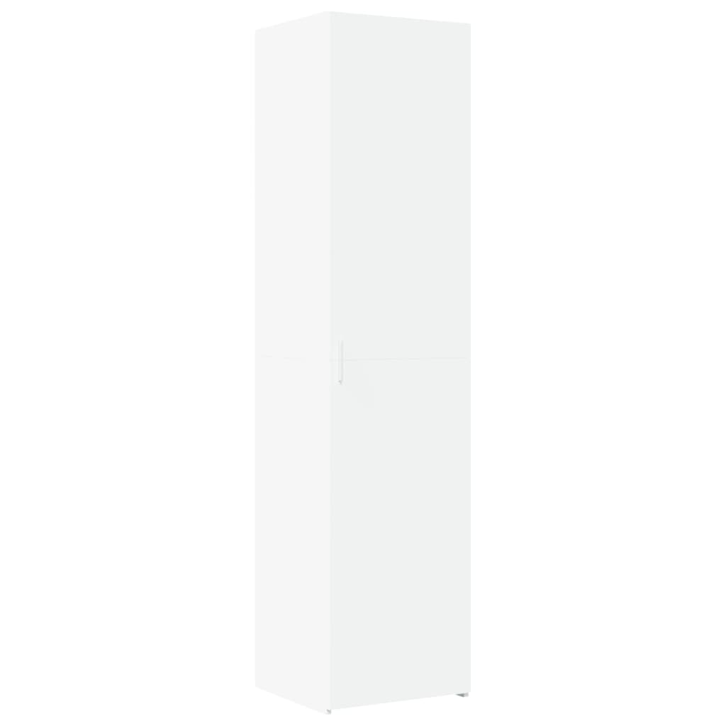 Slim Storage Cabinet White 45x42,5x225 cm Engineered Wood