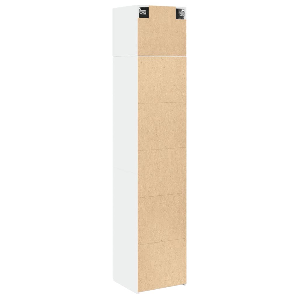 Slim Storage Cabinet White 45x42,5x225 cm Engineered Wood