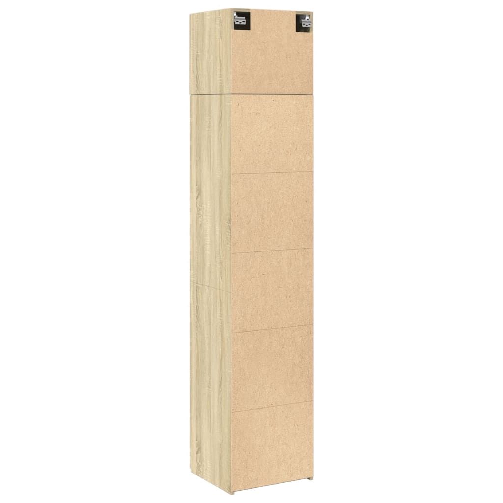 Slim Storage Cabinet Sonoma Oak 45x42,5x225 cm Engineered Wood