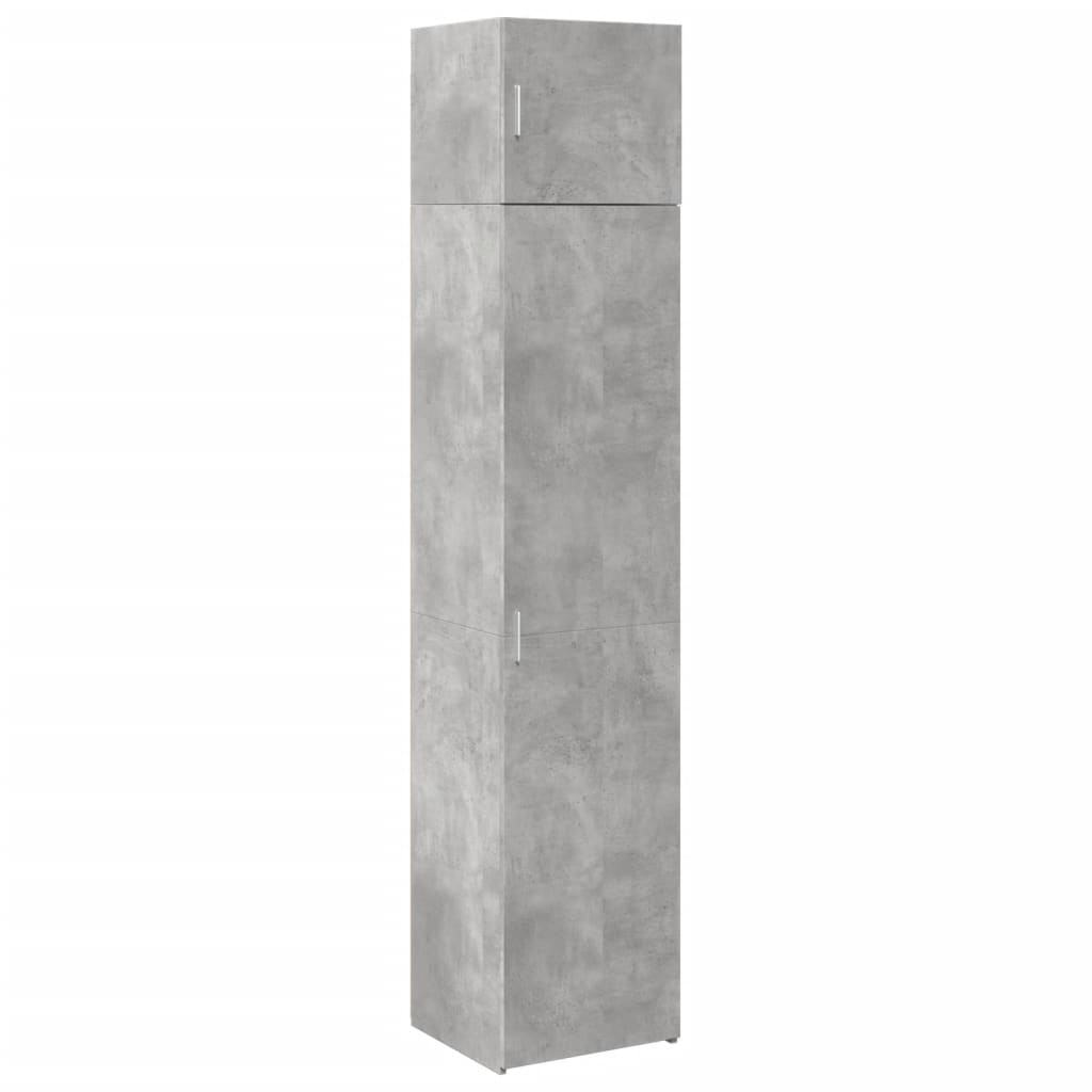 Slim Storage Cabinet Concrete Grey 45x42.5x225 cm