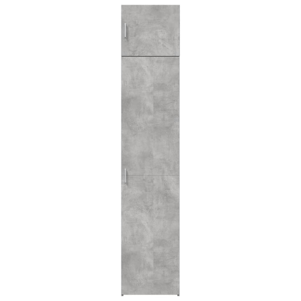 Slim Storage Cabinet Concrete Grey 45x42.5x225 cm