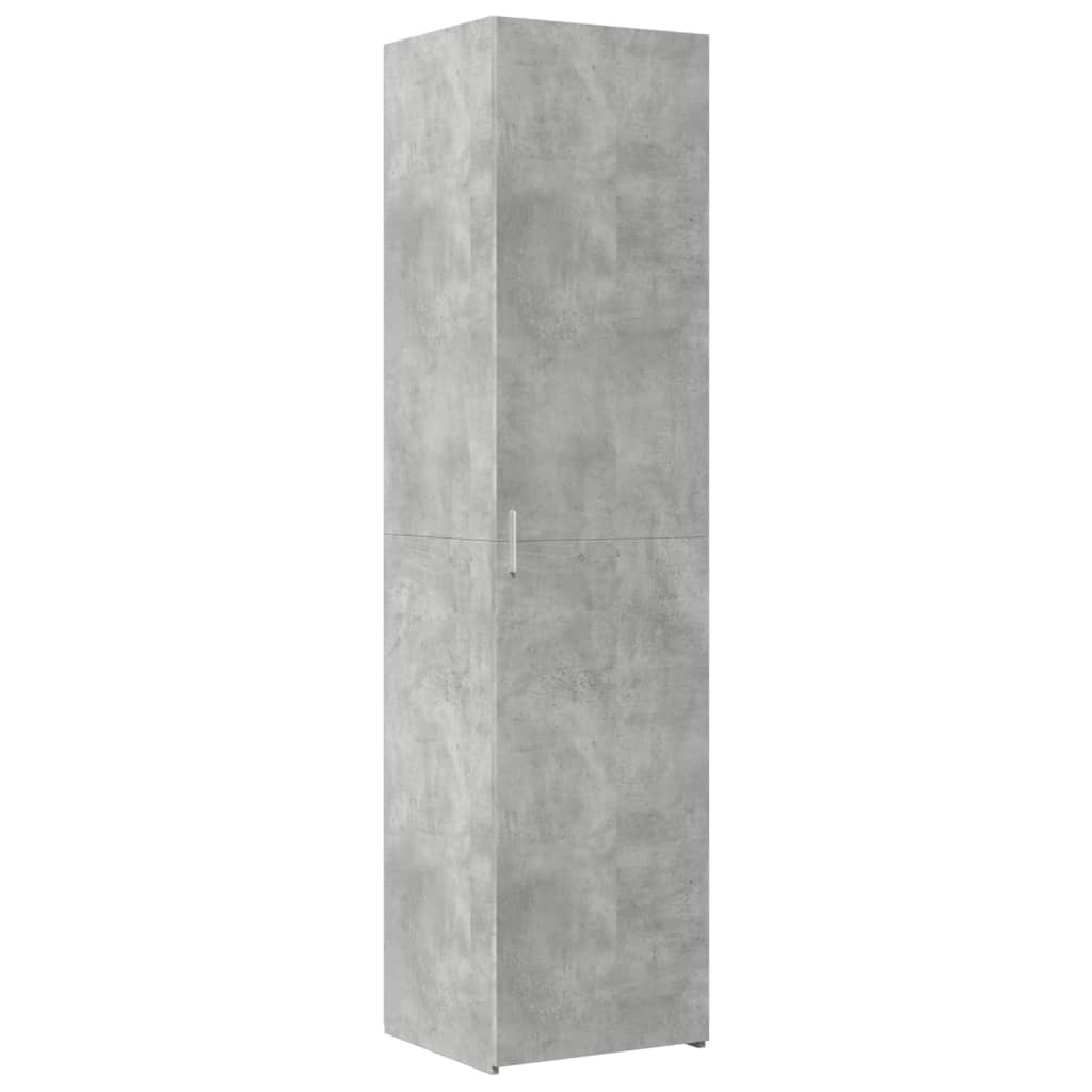 Slim Storage Cabinet Concrete Grey 45x42.5x225 cm