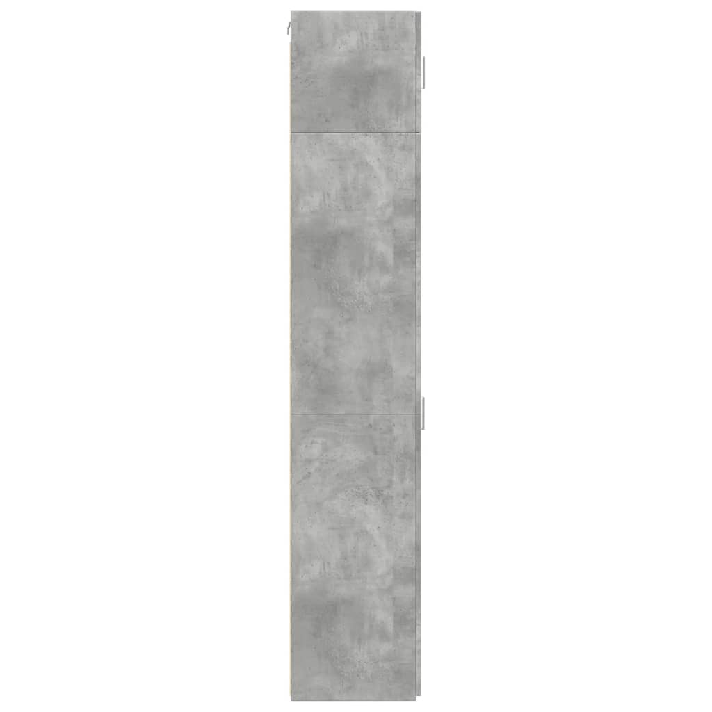 Slim Storage Cabinet Concrete Grey 45x42.5x225 cm