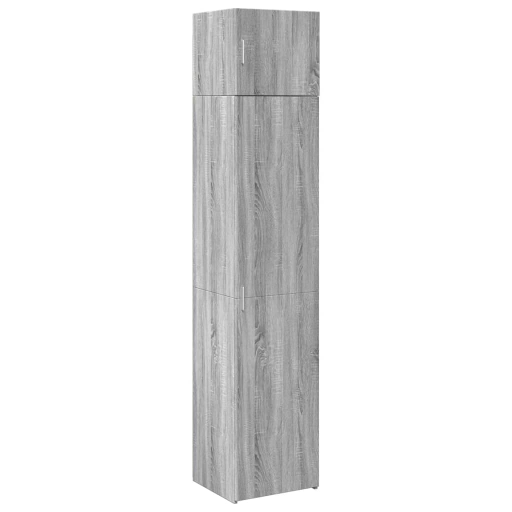 Slim Storage Cabinet Grey Sonoma 45x42,5x225 cm Engineered Wood