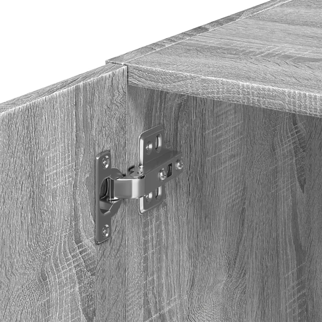 Slim Storage Cabinet Grey Sonoma 45x42,5x225 cm Engineered Wood