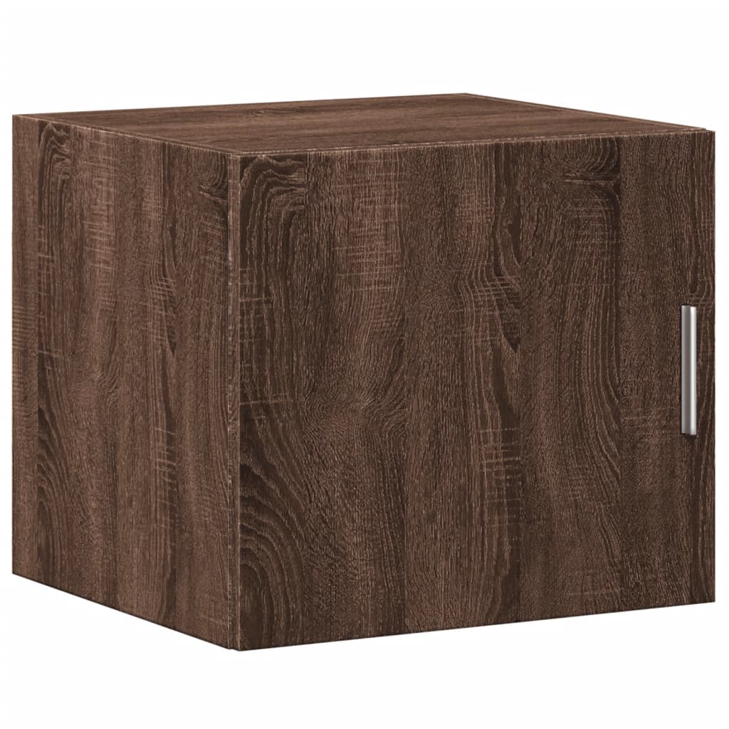 vidaXL Slim Storage Cabinet Brown Oak 45x42.5x225 cm Engineered Wood