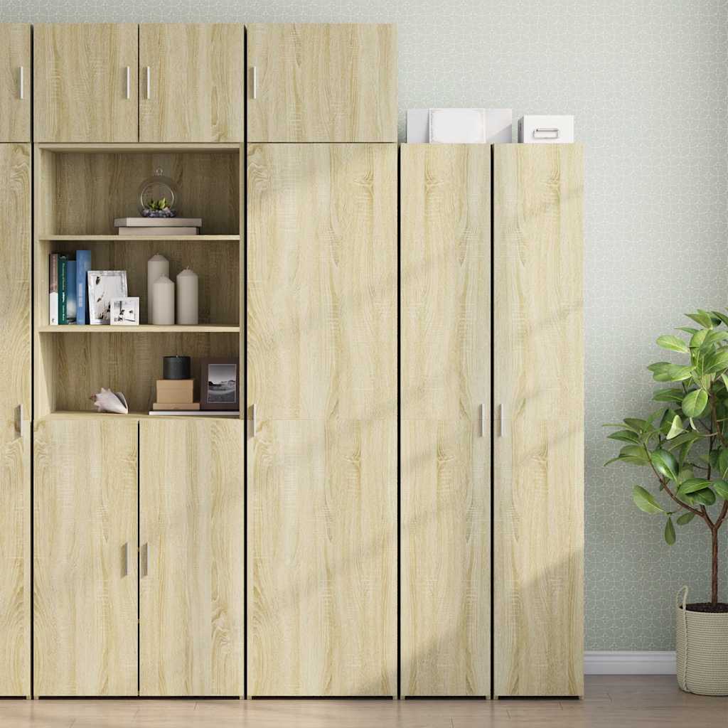 Slim Storage Cabinet Sonoma Oak 50x42,5x225 cm Engineered Wood