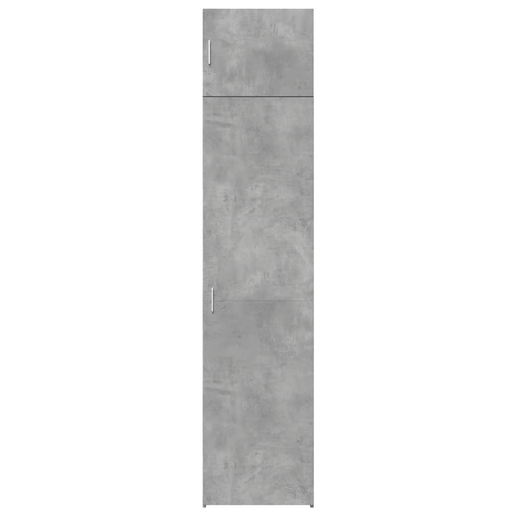 Slim Storage Cabinet Concrete Grey 50x42,5x225 cm Engineered Wood