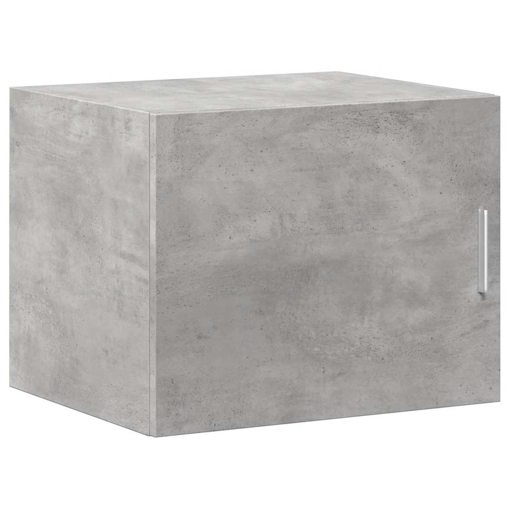 Slim Storage Cabinet Concrete Grey 50x42,5x225 cm Engineered Wood