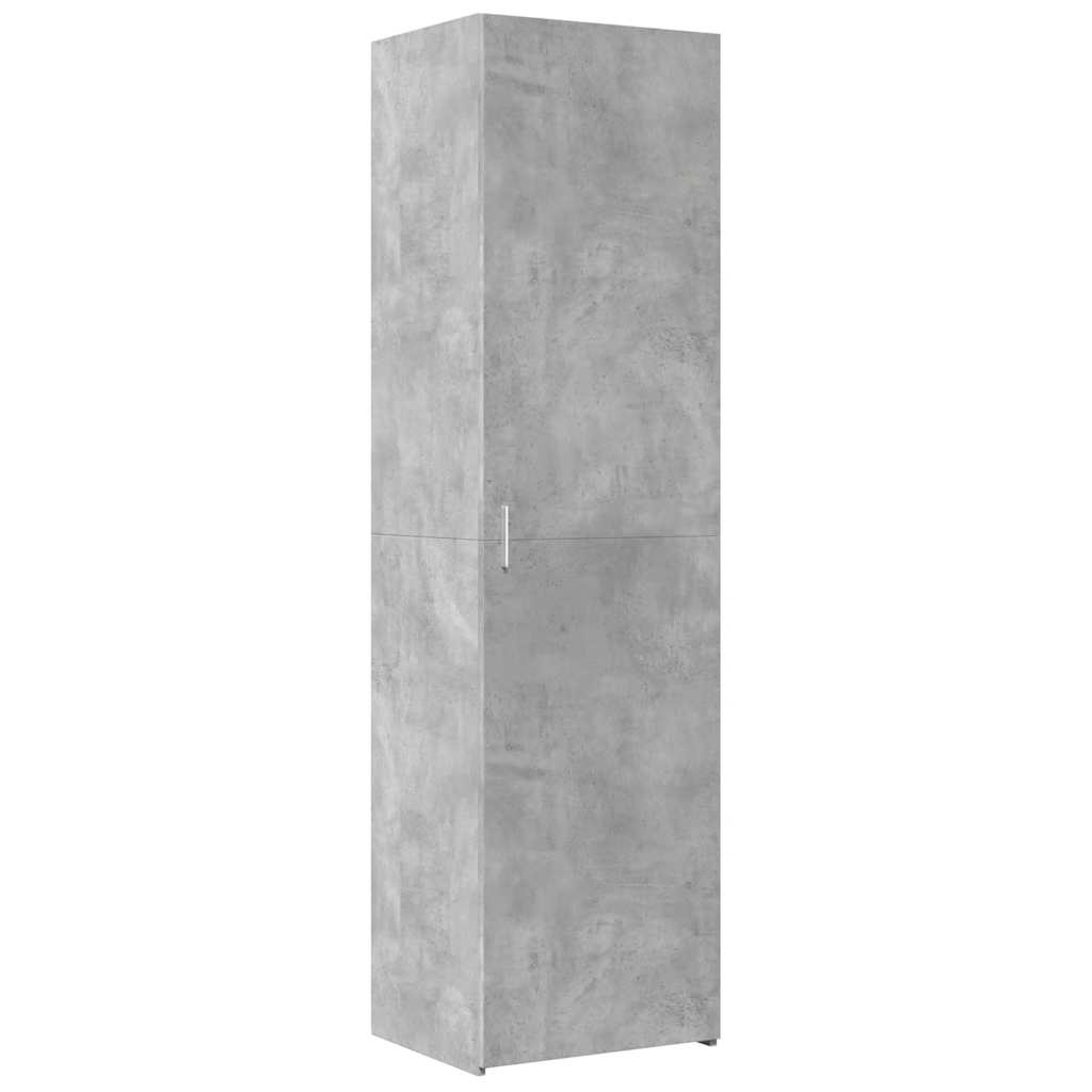 Slim Storage Cabinet Concrete Grey 50x42,5x225 cm Engineered Wood