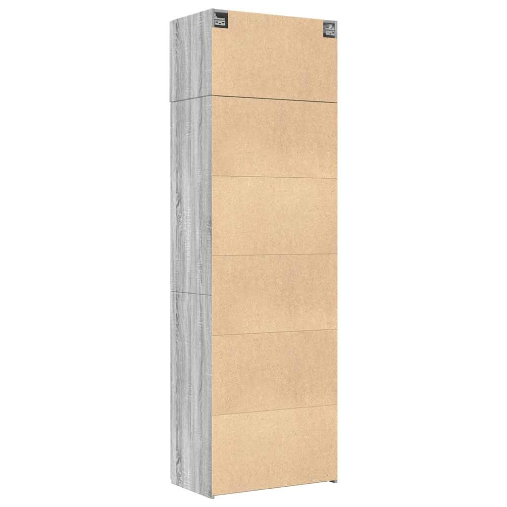 Storage Cabinet Grey Sonoma 70x42.5x225 cm Engineered Wood
