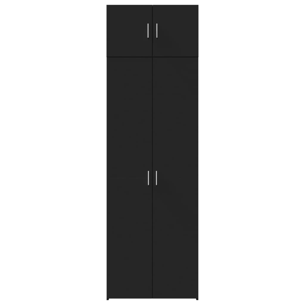 vidaXL Storage Cabinet Black 70x42.5x225 cm Engineered Wood