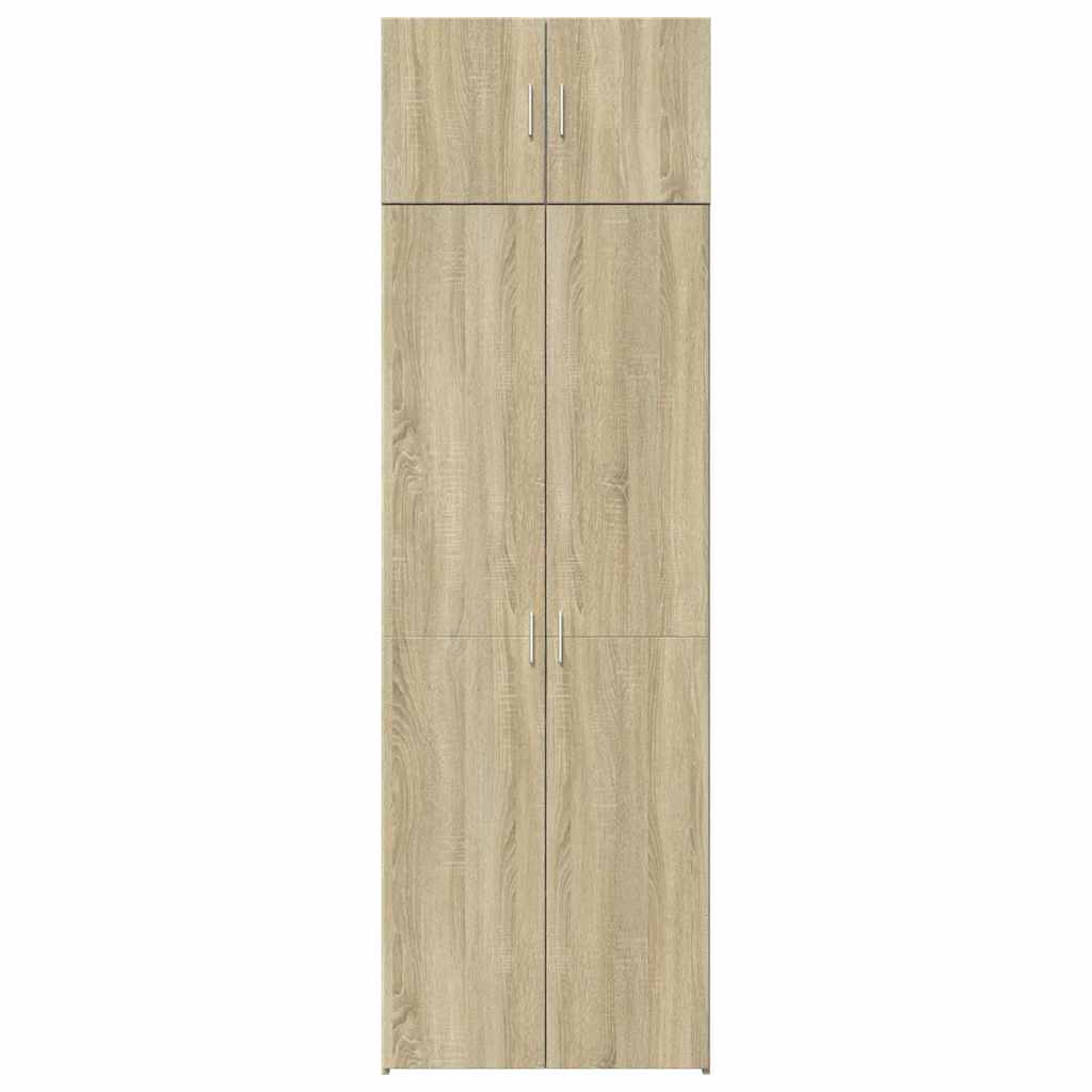 Storage Cabinet Sonoma Oak 70x42.5x225 cm Engineered Wood
