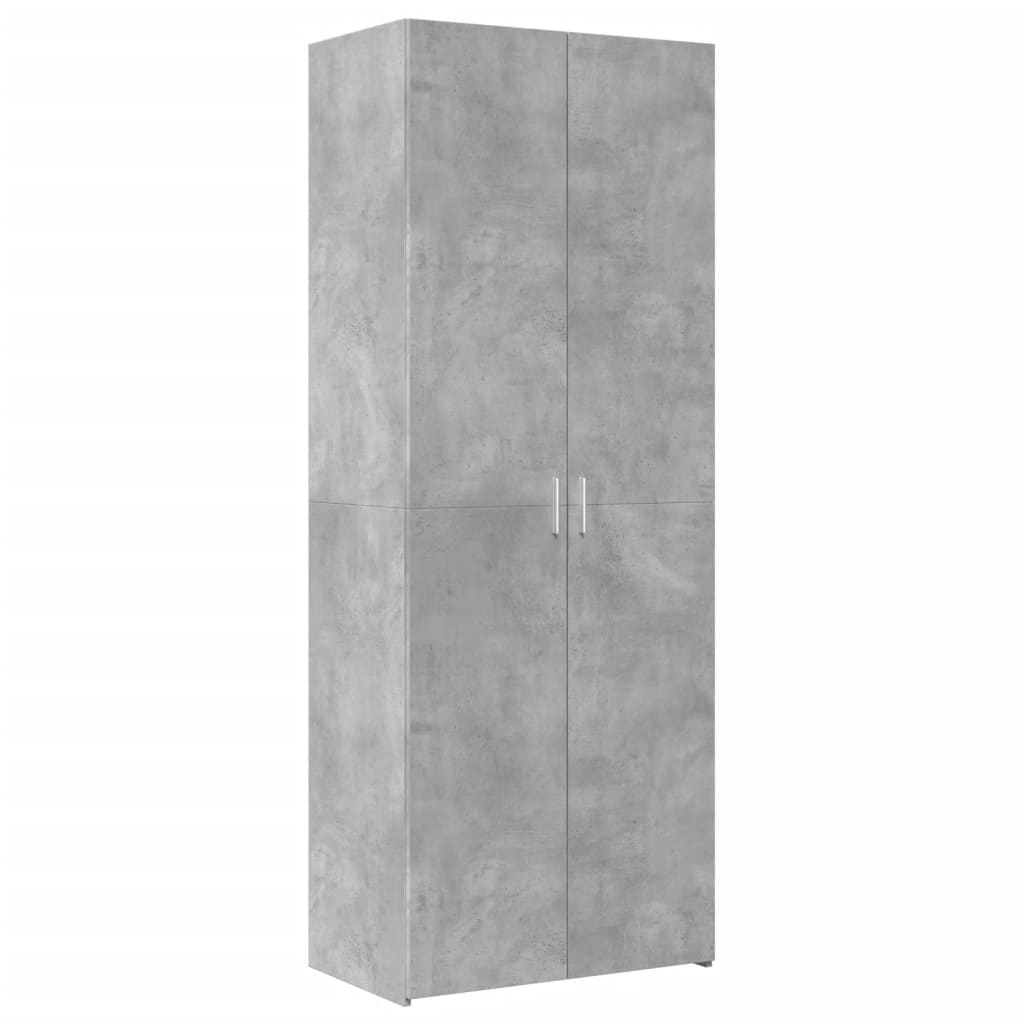 vidaXL Storage Cabinet Concrete Grey 70x42.5x225 cm Engineered Wood