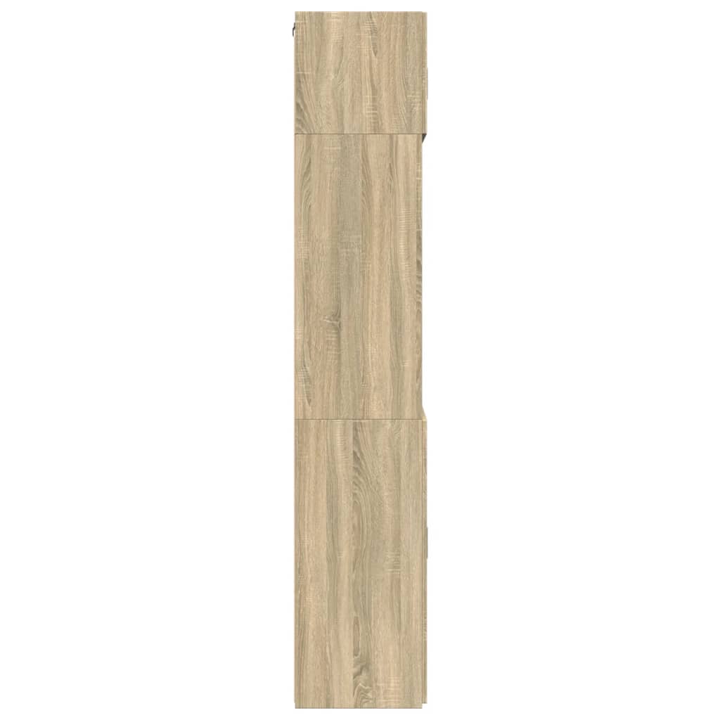 Storage Cabinet Sonoma Oak 80x42.5x225 cm Engineered Wood