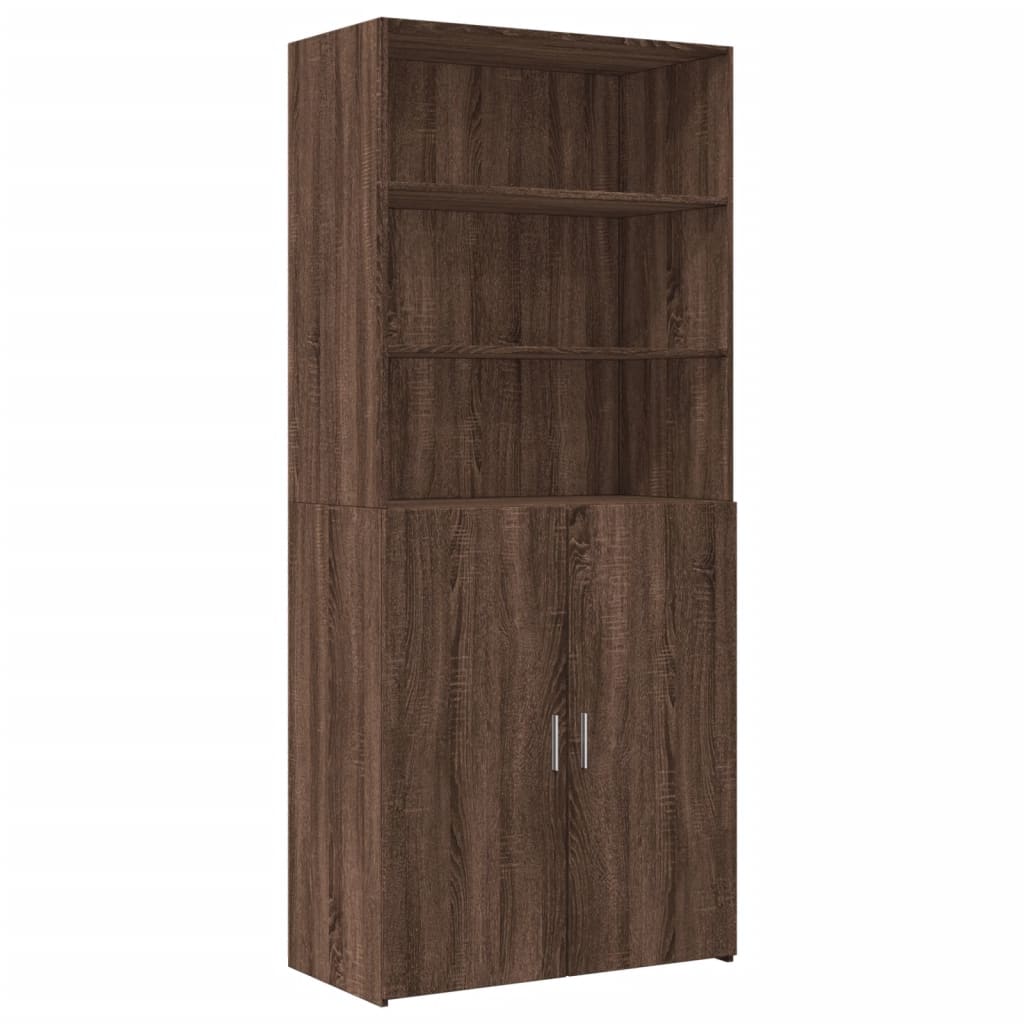 vidaXL Highboard Brown Oak 80x42.5x249 cm Engineered Wood