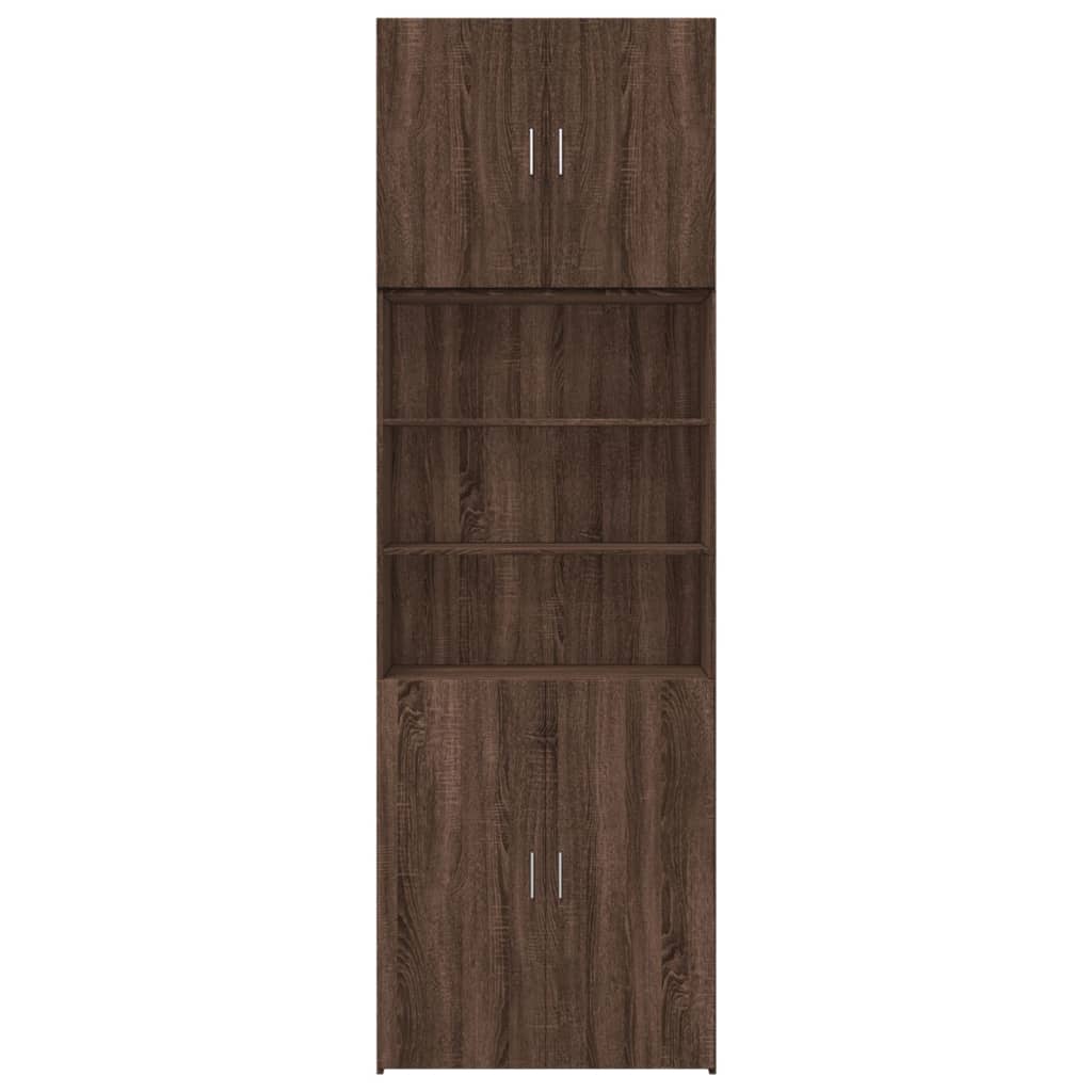 vidaXL Highboard Brown Oak 80x42.5x249 cm Engineered Wood