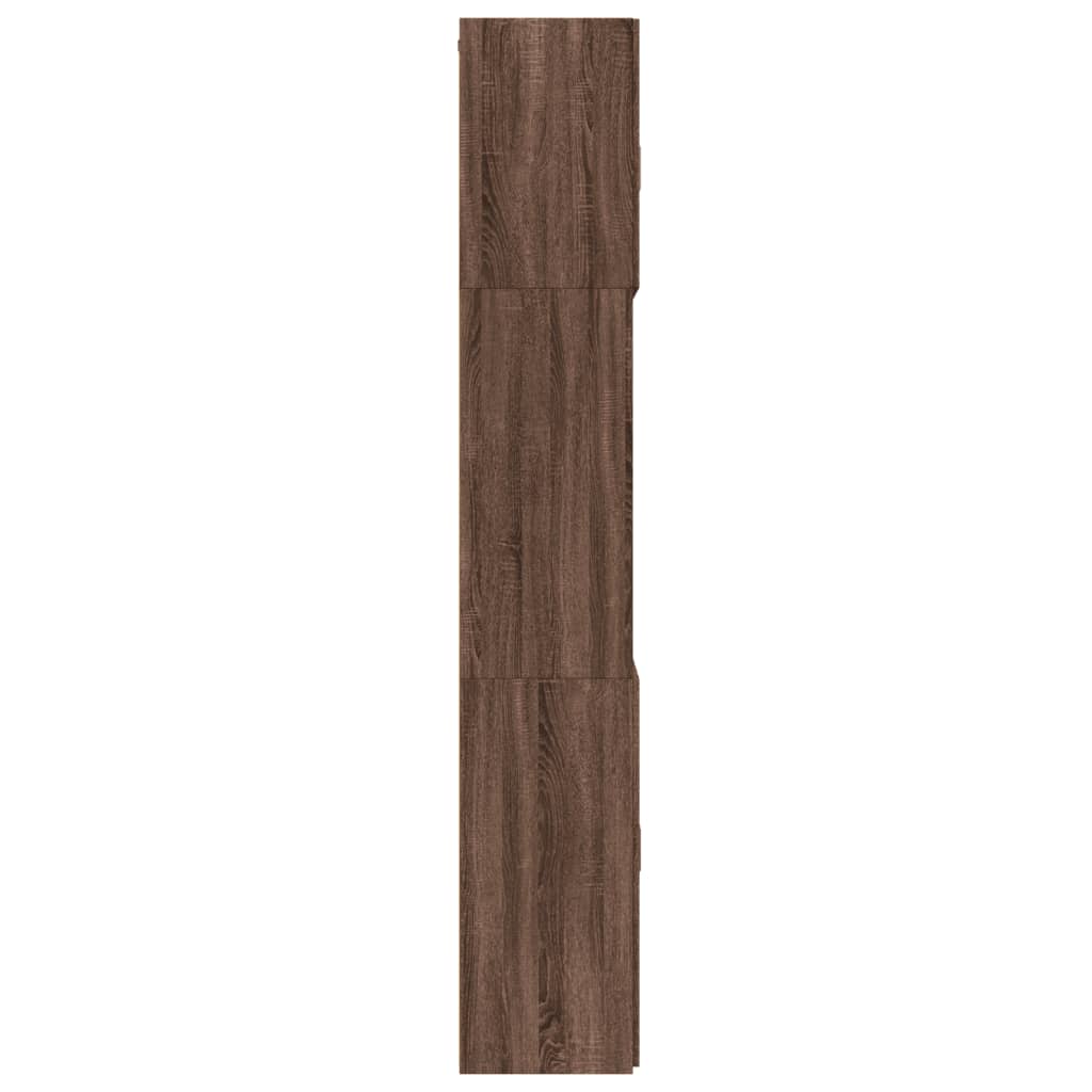 vidaXL Highboard Brown Oak 80x42.5x249 cm Engineered Wood