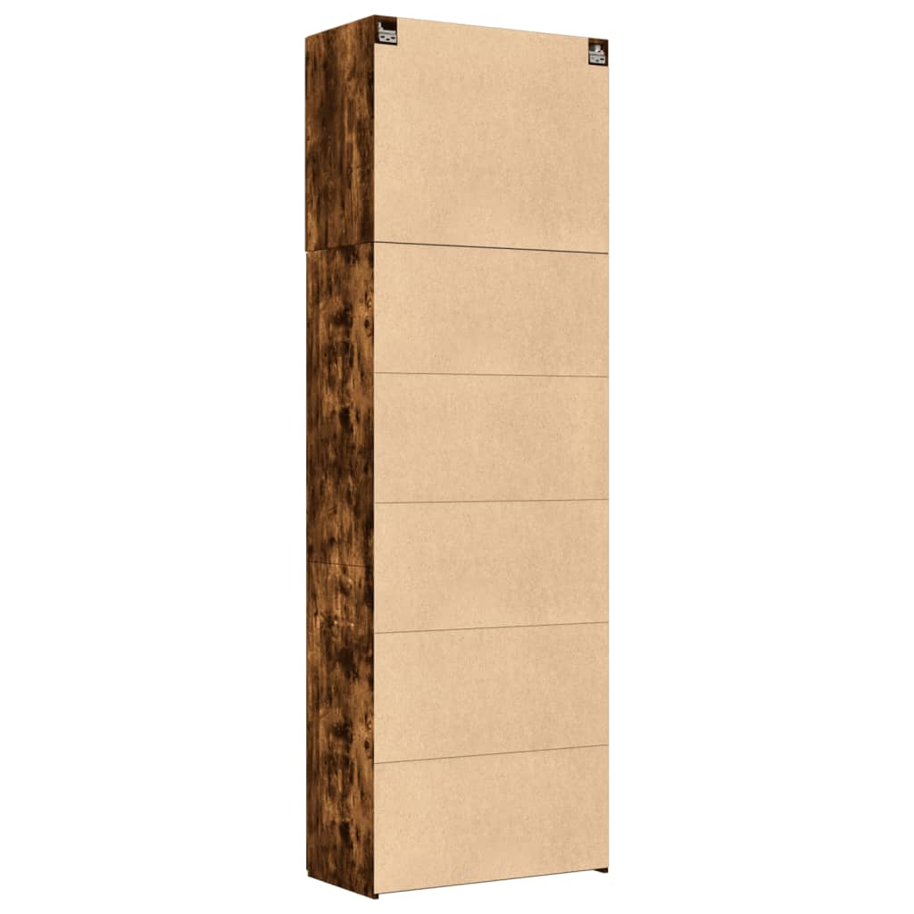 Highboard Smoked Oak 80x42.5x249 cm Engineered Wood