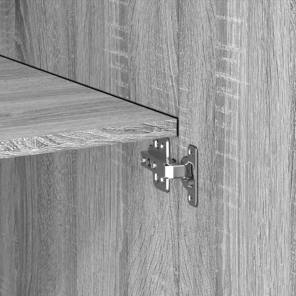 Highboard Grey Sonoma 80x42.5x249 cm Engineered Wood